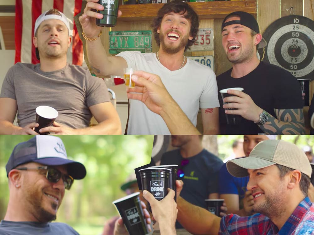 Watch Chris Janson “Fix a Drink” for Pals Luke Bryan, Dustin Lynch, Michael Ray & More in New Video